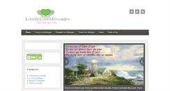 Desktop Screenshot of lovelylovemessages.com