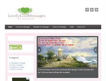 Tablet Screenshot of lovelylovemessages.com